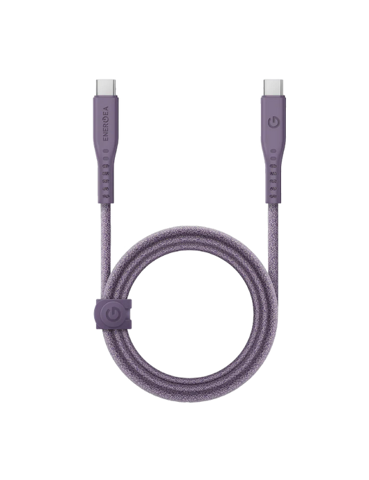 สายชาร์จ Energea USB-C to USB-C 240W with MCT 1.5M Purple