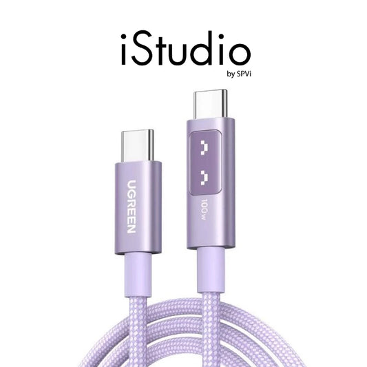 UGREEN UNO USB-C 2.0 M TO M 5A DATA CABLE PD 100W 1M (PURPLE, NYLON) 65092