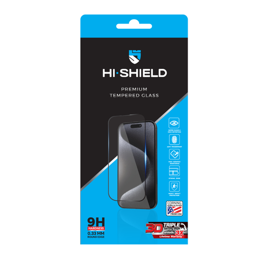 ฟิล์มกระจก Hishield 3D Strong Max Tempered Glass Film For iPhone Air