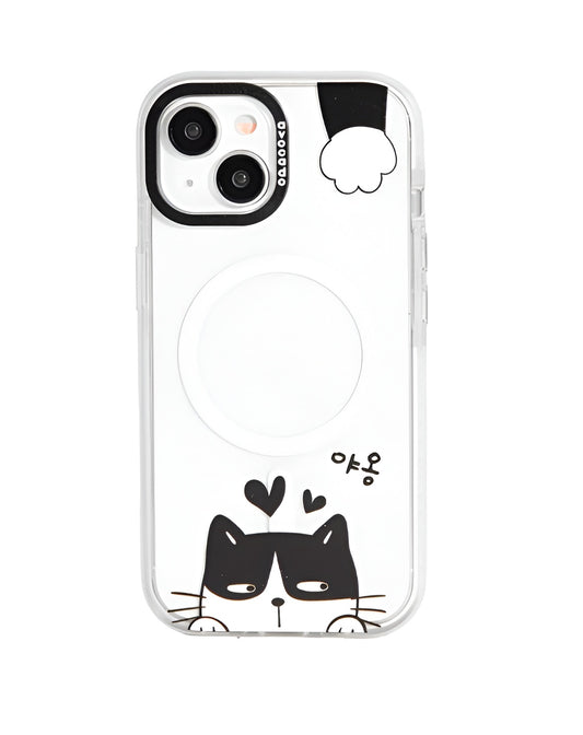 เคสไอโฟน Avocado For iPhone 13/14 Black CatCrystal Clear