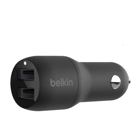 ที่ชาร์จในรถยนต์ Belkin Dual 24W 1 USB-A Black