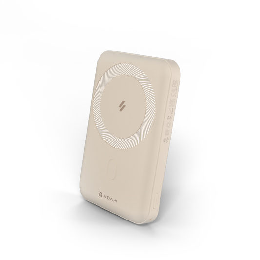 พาวเวอร์แบงค์ Adam Element Gravity C2 Magnetic Wireless Charging 10K Milk Tea