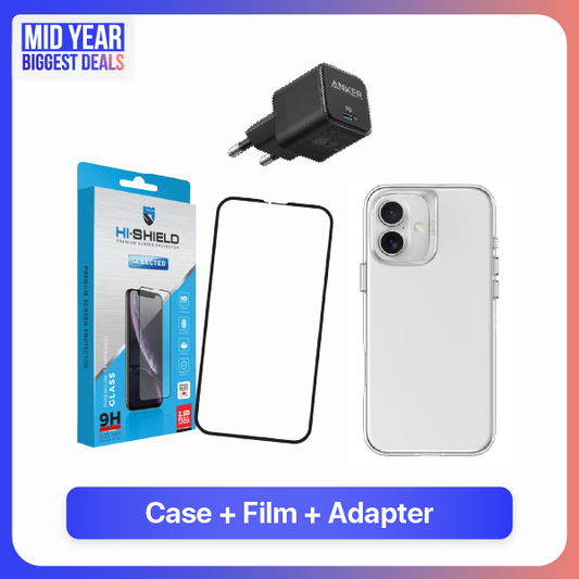 Case+Film+Adapter สำหรับ iPhone 16