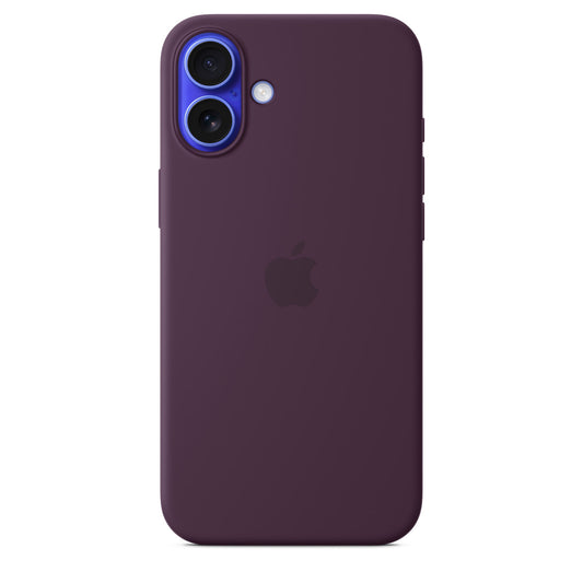iPhone 16 Plus Silicone Case with MagSafe Plum