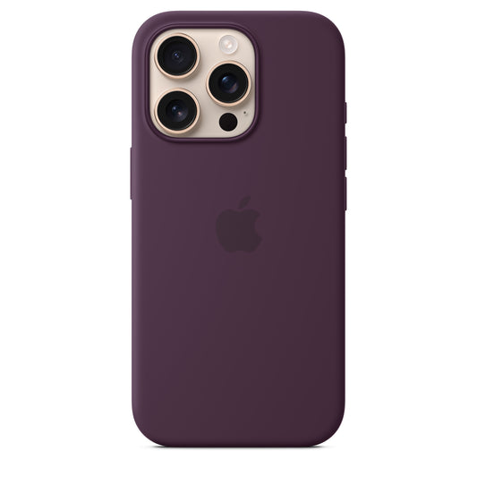 iPhone 16 Pro Silicone Case with MagSafe Plum