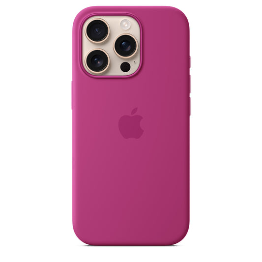 iPhone 16 Pro Silicone Case with MagSafe Fuchsia