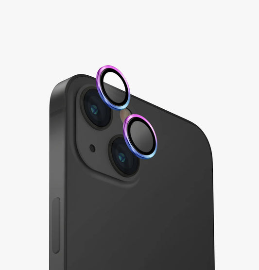กระจกกันเลนส์ Uniq Optix Alu Lens Protector iPhone 15/15 Plus Iridescent