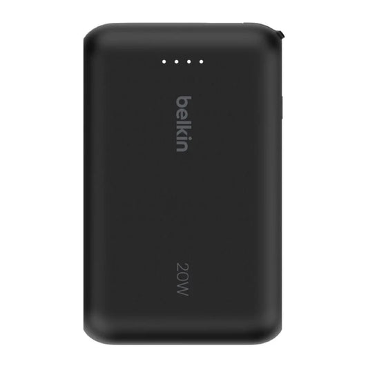 แบตเตอรี่สำรอง Belkin Boostcharge Power Bank 10K With Integralated Cable Black