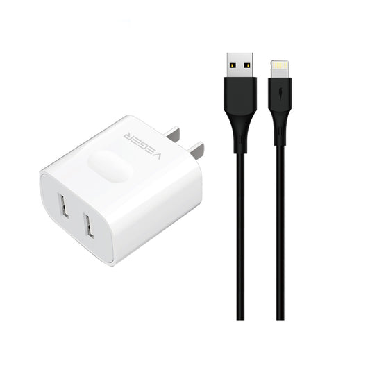 ชุดชาร์จเร็ว Veger Wall Charger 2 USB-A To Lighting / Wall Charge 2 Port 20W