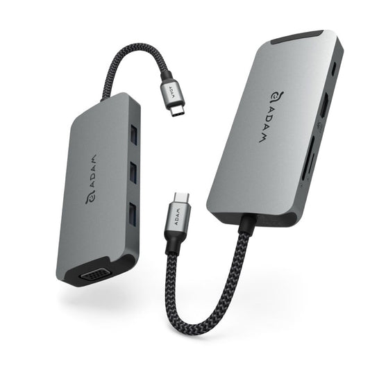 Adam elements CASA HUB A08 USB-C 3.1 8 Port Hub Grey