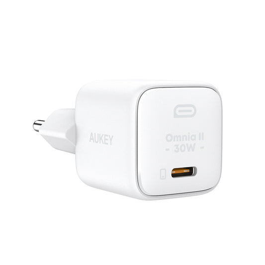 อะแดปเตอร์ Aukey PA-R1P 30W Nano Wall Charger White