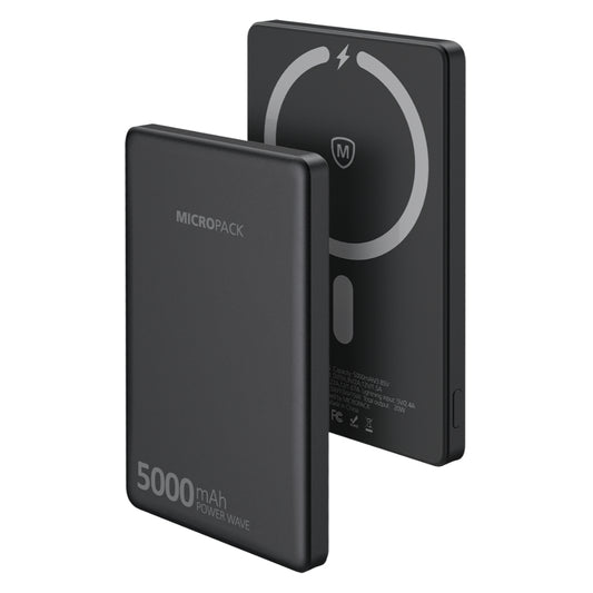 MICROPACK 5000MAH 2IN1 MAGNETIC SLIM CHARGE - BLACK (WPB-5S_BK) CCC
