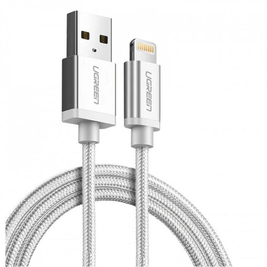 สายชาร์จ Ugreen USB-A to Lightning 1 เมตร Silver