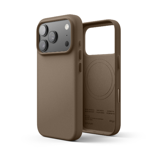 เคสไอโฟน Elago Magnetic Leather Case For iPhone 17 Pro - Taupe