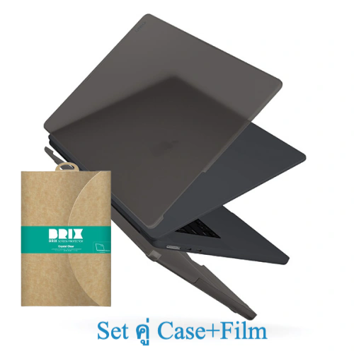 Set Case and Film สำหรับ Macbook Air 15" Grey