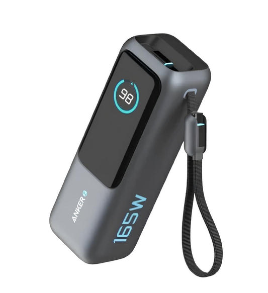 แบตเตอรี่สำรอง Anker 25,000 mAh Power Bank 165W Black