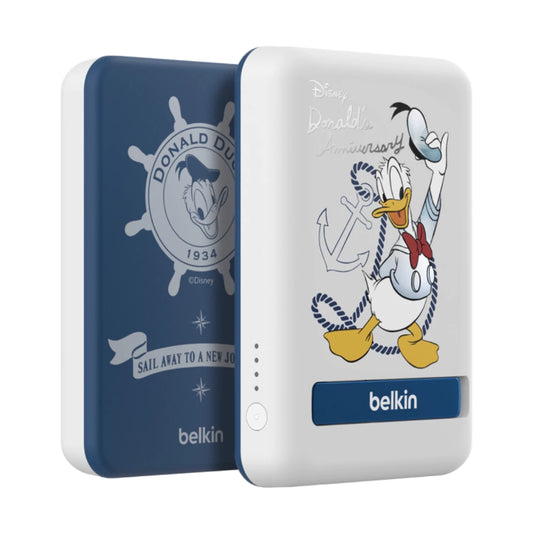 แบตเตอรี่สำรอง Belkin Pb5K Power Bank 5,000 mAh Donald Duck 1C10W+Qi 7.5W