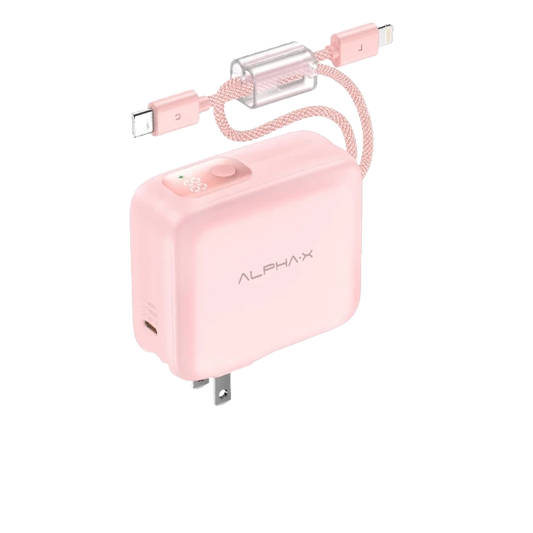 พาวเวอร์แบงค์ ALPHA-X ALPC10-35PD Pro 10,000 mAh Pink