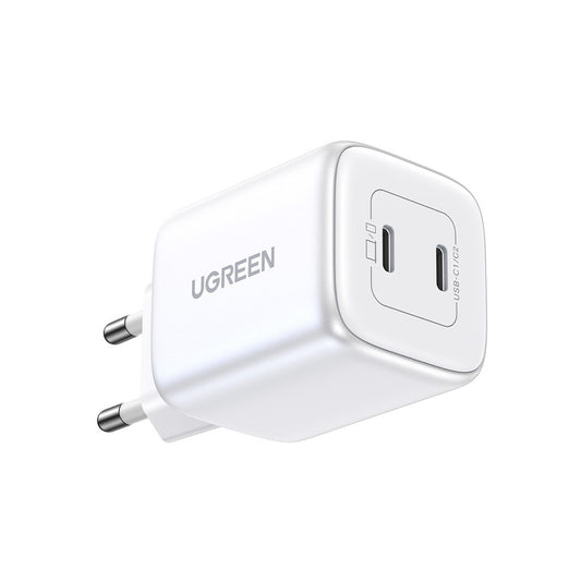 หัวชาร์จ Ugreen USB-C 2Port 45W White