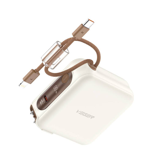 แบตเตอรี่สำรอง Veger Vpc1502Pd Pro Power Bank 15,000 mAh (Coffee)