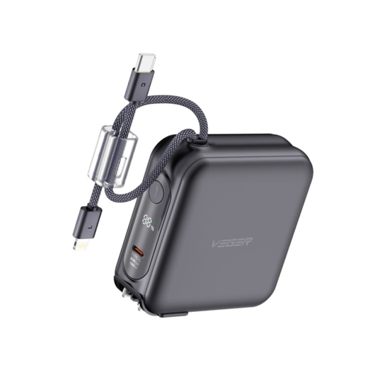 แบตเตอรี่สำรอง Veger Vpc1502Pd Pro Power Bank 15,000 mAh (Blueberry Black)