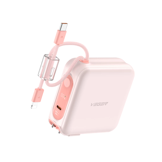 แบตเตอรี่สำรอง Veger Vpc1502Pd Pro Power Bank 15,000 mAh (Pink)