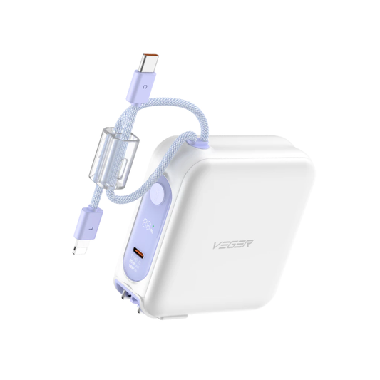 แบตเตอรี่สำรอง Veger Vpc1502Pd Pro Power Bank 15 000 mAh (White)