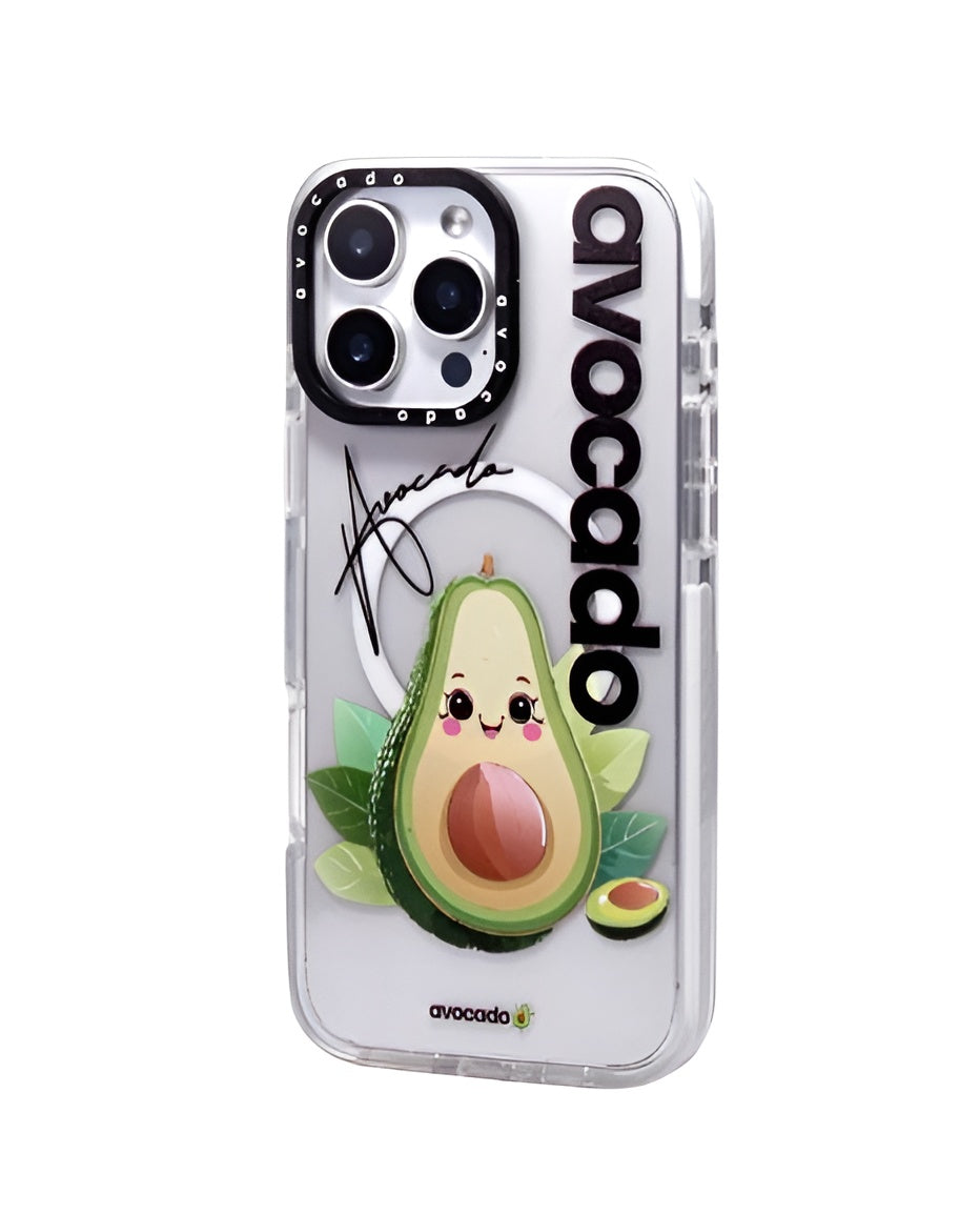 เคสไอโฟน Avocado For iPhone 15 Happy Avocado Crystal Clear