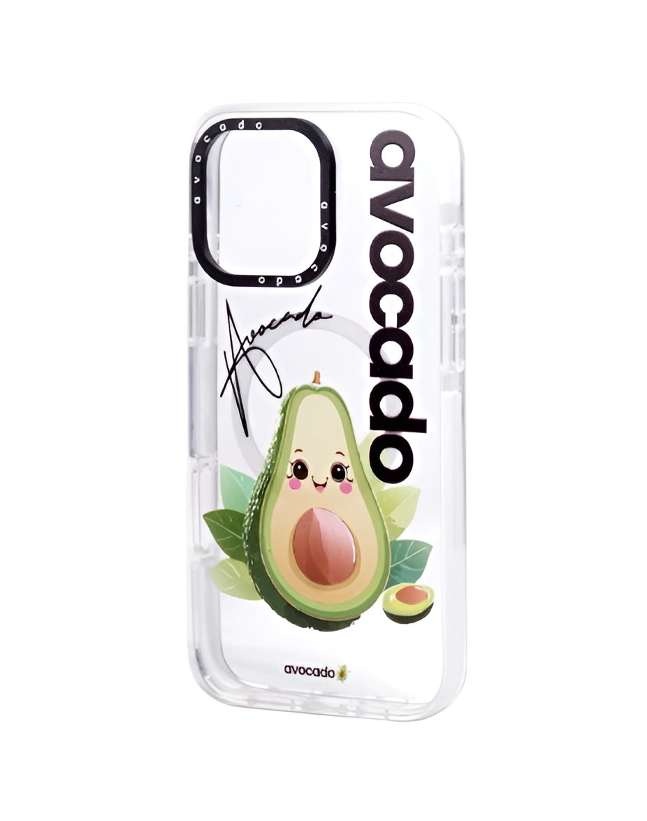 เคสไอโฟน Avocado For iPhone 15 Happy Avocado Crystal Clear