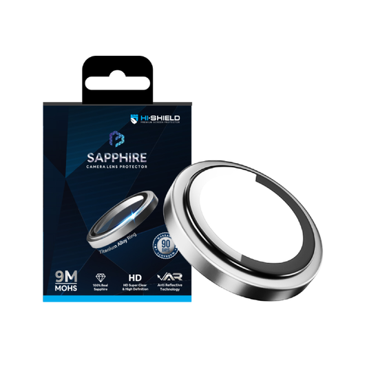 เลนส์ Hishield Sapphire Lens Titanium iPhone 17 Pro and Pro Max Silver