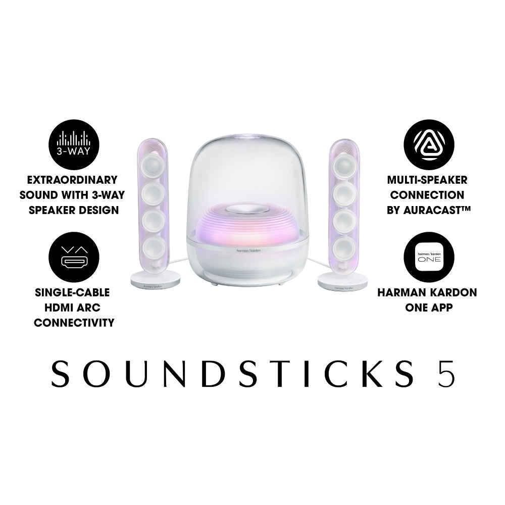 HARMAN KARDON SOUNDSTICKS 5 - WHITE