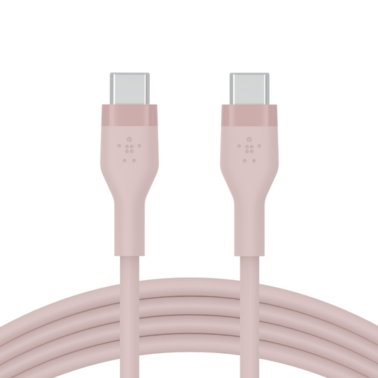 สายชาร์จ Belkin Boost Charge DuraFlex Silicone USB C to USB C 1M Pink