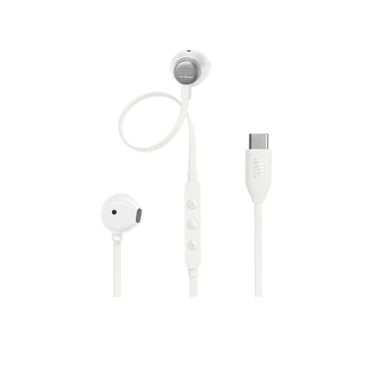 JBL EARBUD HEADPHONE TUNE 305C USB-C - WHITE