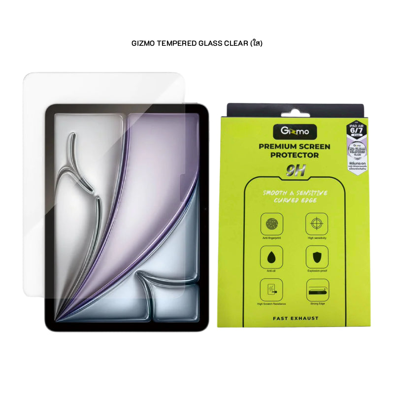 GIZMO TEMPERED GLASS FILM FOR IPAD AIR 6/7/8_11 (M2/ M3 /M4)_2024-2026 MATTE