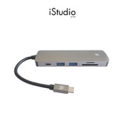 STM HUB 5 IN 1 MEDIA USB-C - MULTIPLE PORTS (USB-A 2 + USB-C 1 + HDMI + CARD READER) - GREY (STM-931-214Z-01)