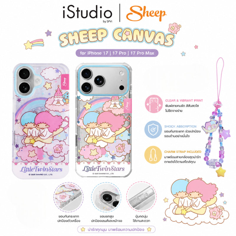 APPLESHEEP CANVAS CASE FOR IPHONE 17 - LITTLE TWIN STARS