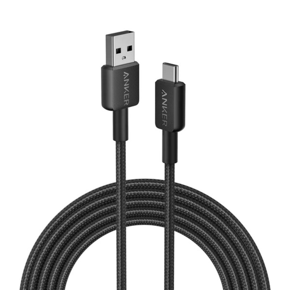 ANKER 322 USB-A TO USB-C CABLE (6FT BRAIDED) 1.8M -BLACK