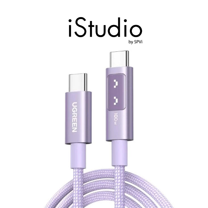UGREEN UNO USB-C 2.0 M TO M 5A DATA CABLE PD 100W 1M (PURPLE, NYLON) 65092