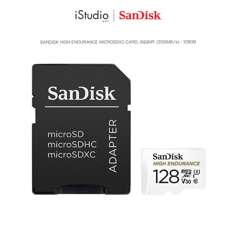 SANDISK HIGH ENDURANCE MICROSDXC CARD, SQQNR 128GB