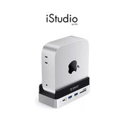 ORICO MiniDock Desktop Stand ฮับสำหรับ Mac mini M4 10-in-1 SSD M.2, USB-C และ USB-A 10Gb พร้อมขาตั้งในตัว