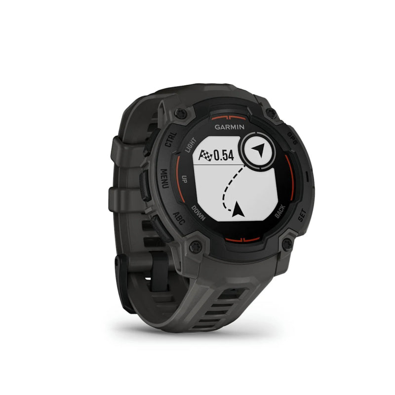 Garmin Instinct E - สมาร์ทวอทช์ระบบ GPS สุดแกร่งเพื่อการผจญภัย - Black with Charcoal 45mm