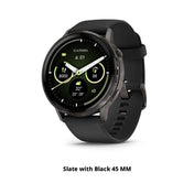 Garmin Venu 4 Series Smartwatch นาฬิกาสมาร์ทวอทช์เพื่อสุขภาพและฟิตเนสขั้นสูง-= Slate / Black 45mm