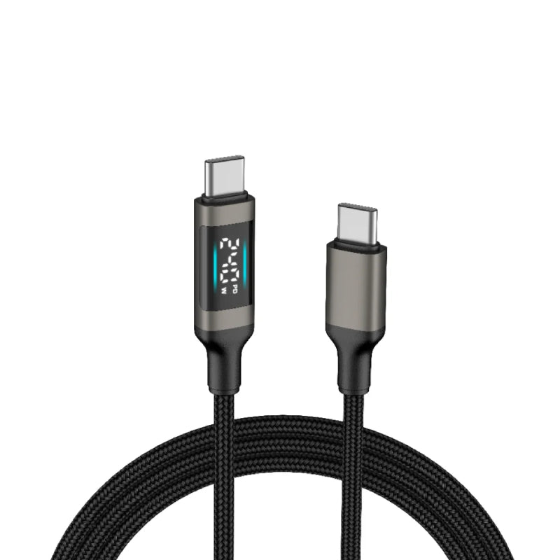 "MICROPACK 240W  SOFT BRAIDED USB-C FAST CHARGING CABLE (MC-C240-BK) 2M"