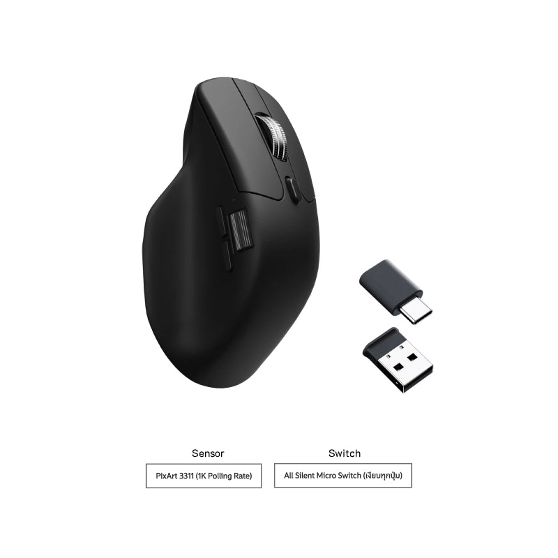 KEYCHRON MOUSE M6 1K - BLACK M6S-A72