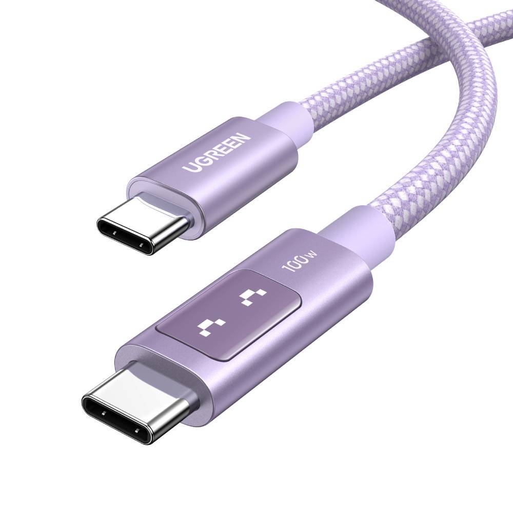 UGREEN UNO USB-C 2.0 M TO M 5A DATA CABLE PD 100W 1M (PURPLE, NYLON) 65092