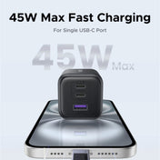 UGREEN X527( 65574 ) WALL CHARER 45W USB PORT 1 + PD 2 FAST CHARGER