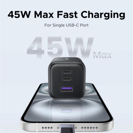 UGREEN X527( 65574 ) WALL CHARER 45W USB PORT 1 + PD 2 FAST CHARGER