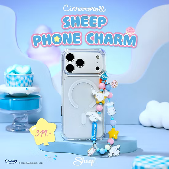 APPLESHEEP PHONE CHARM - CINNAMOROLL