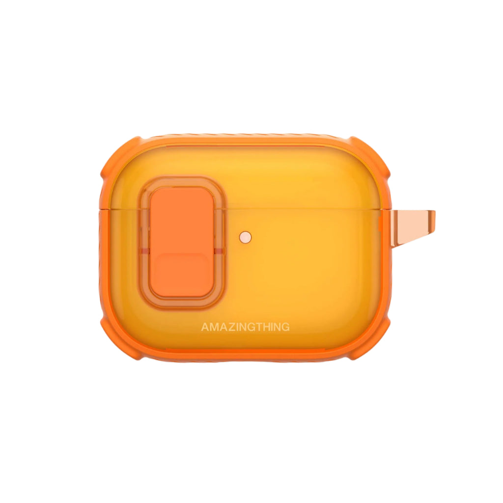AMAZINGTHING CASING FOR AIRPODS PRO 3 TITAN PRO MAG- CLEAR ORANGE