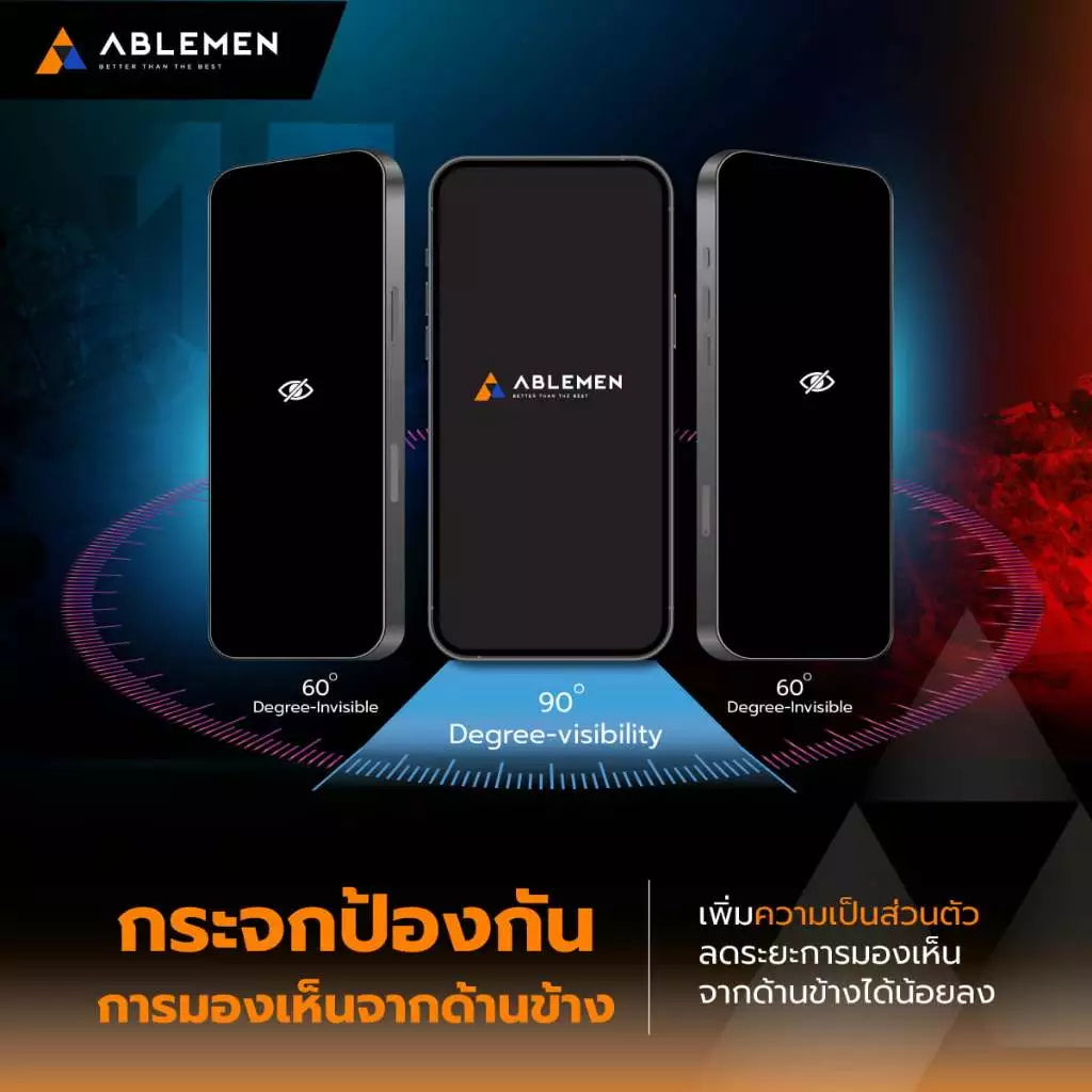 ABLEMEN FF 2X PRIVACY FILM IPHONE 17 PRO MAX INSTALLATION KIT